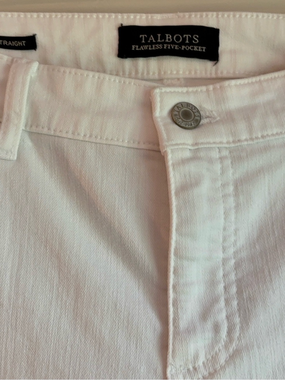 Talbots White Straight Leg Jeans